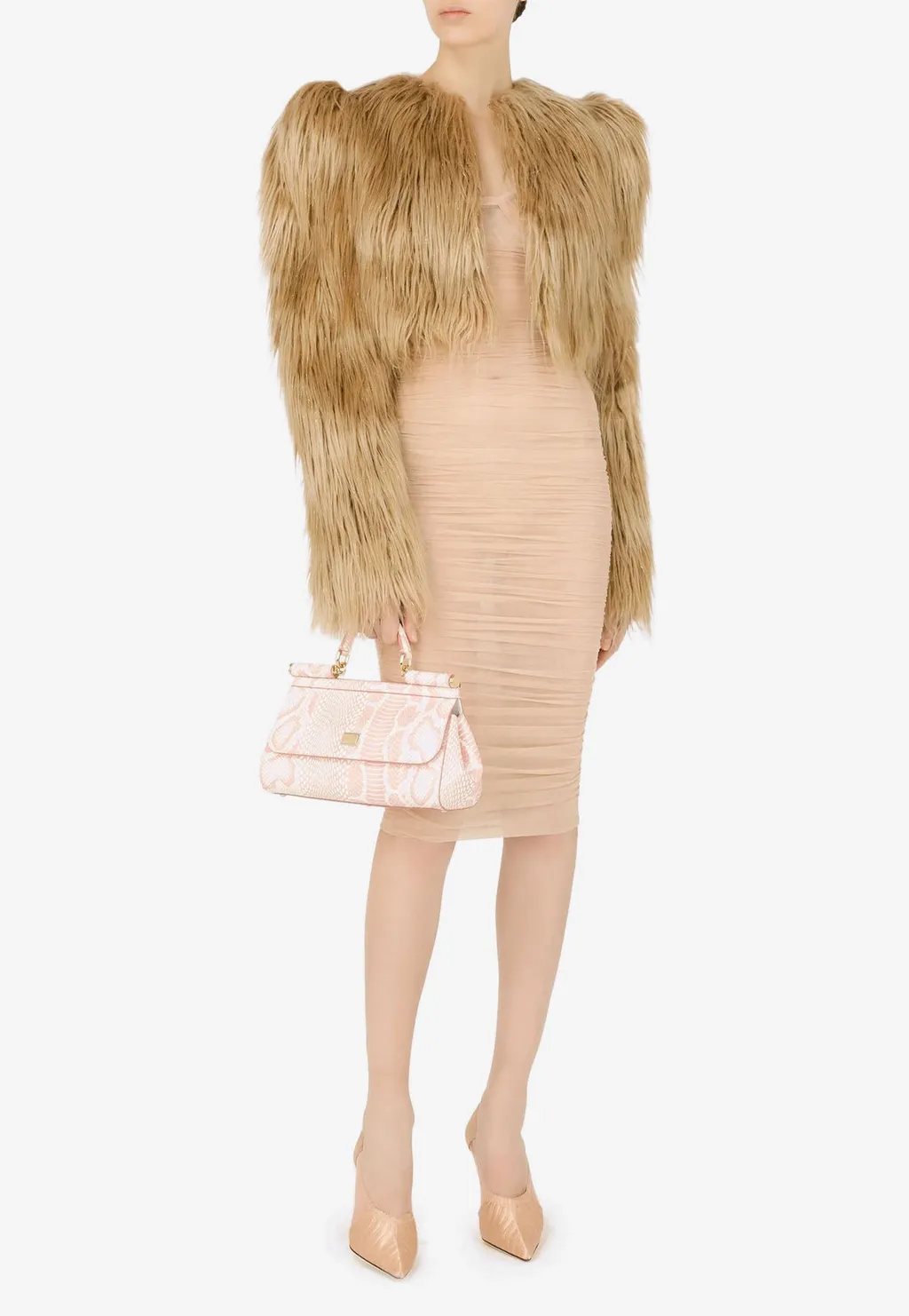 Faux-Fur Cropped Jacket