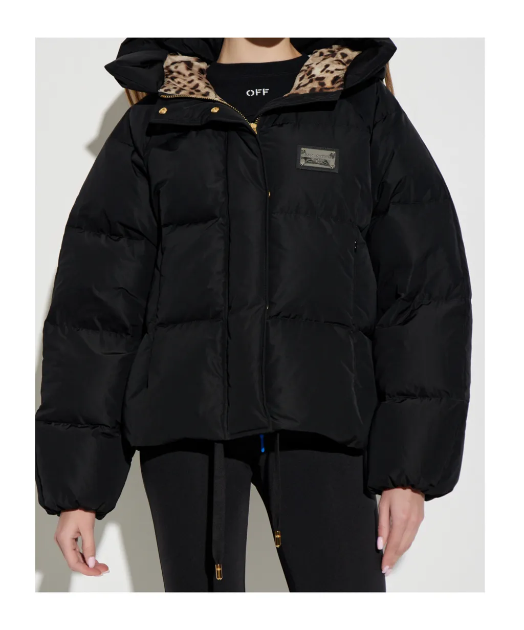 Logo Plaque Down Jacket