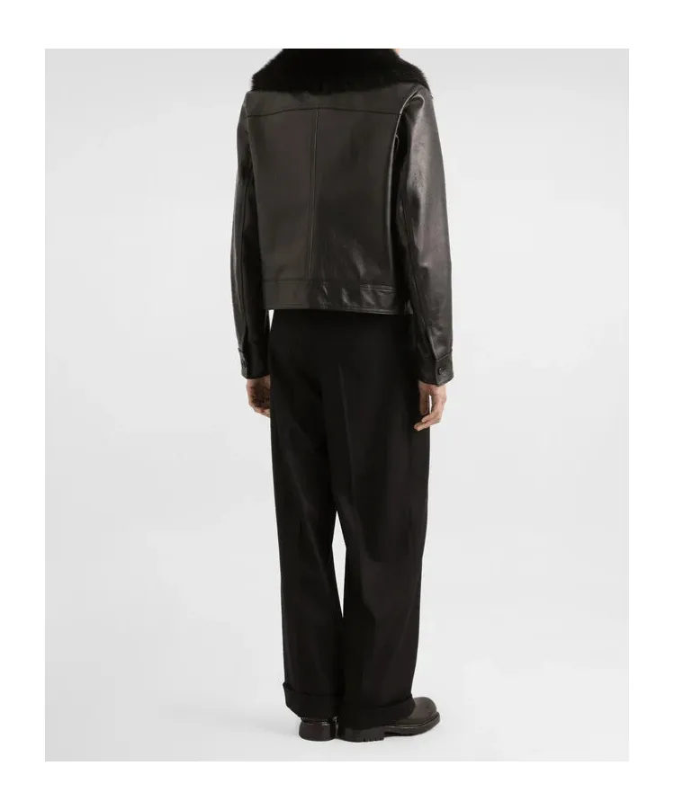 Pleated-Front Wool Trousers