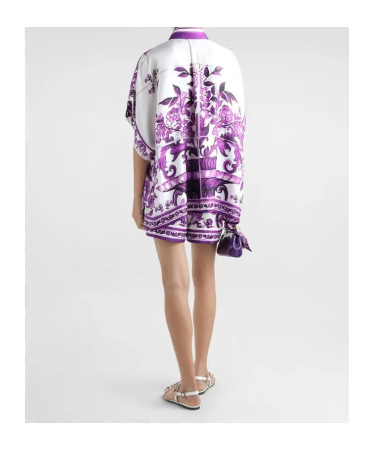 Majolica Printed Twill Shorts