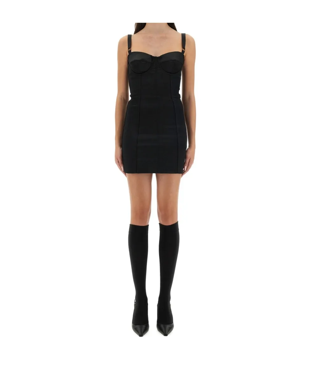 Satin Bustier Mini Dress