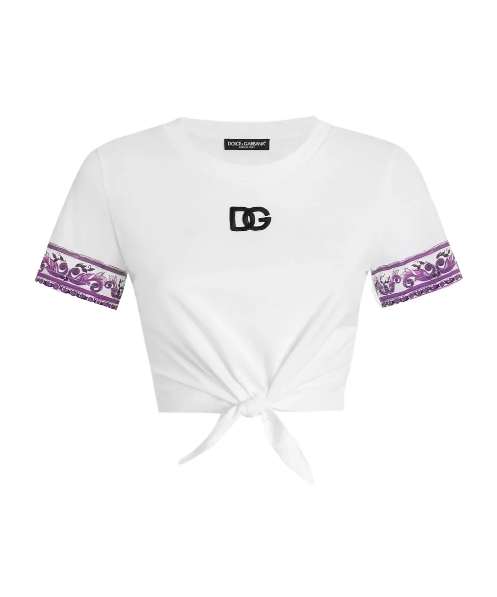 Majolica Printed Short-Sleeved T-Shirt