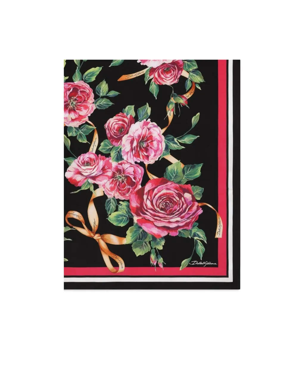 Floral Print Foulard