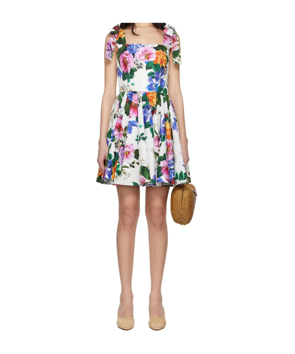 Floral Printed Sleeveless Mini Dress