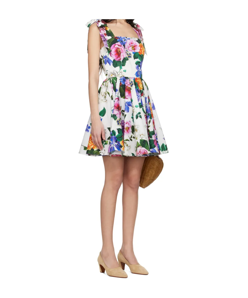 Floral Printed Sleeveless Mini Dress
