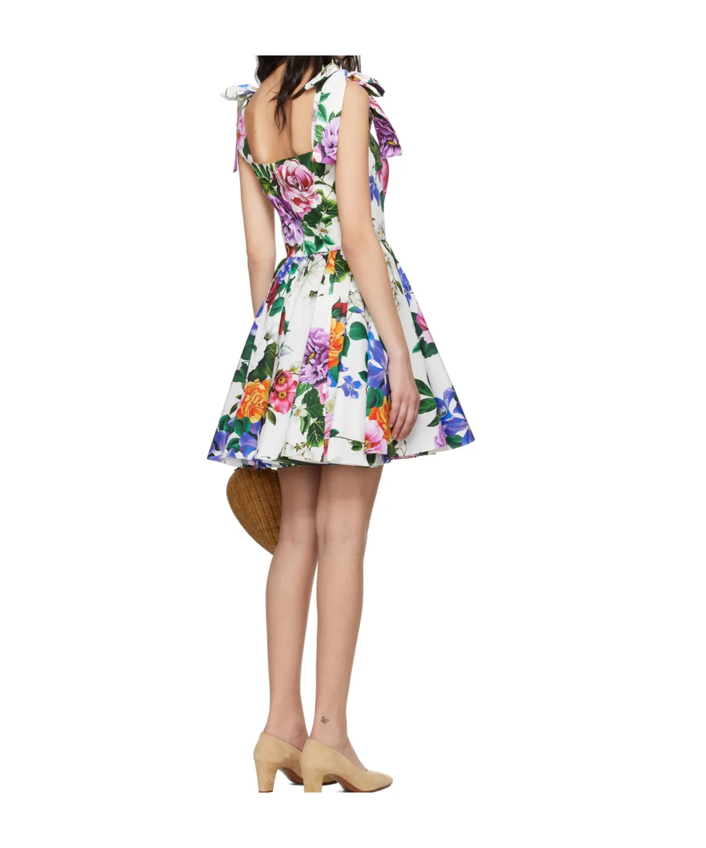 Floral Printed Sleeveless Mini Dress