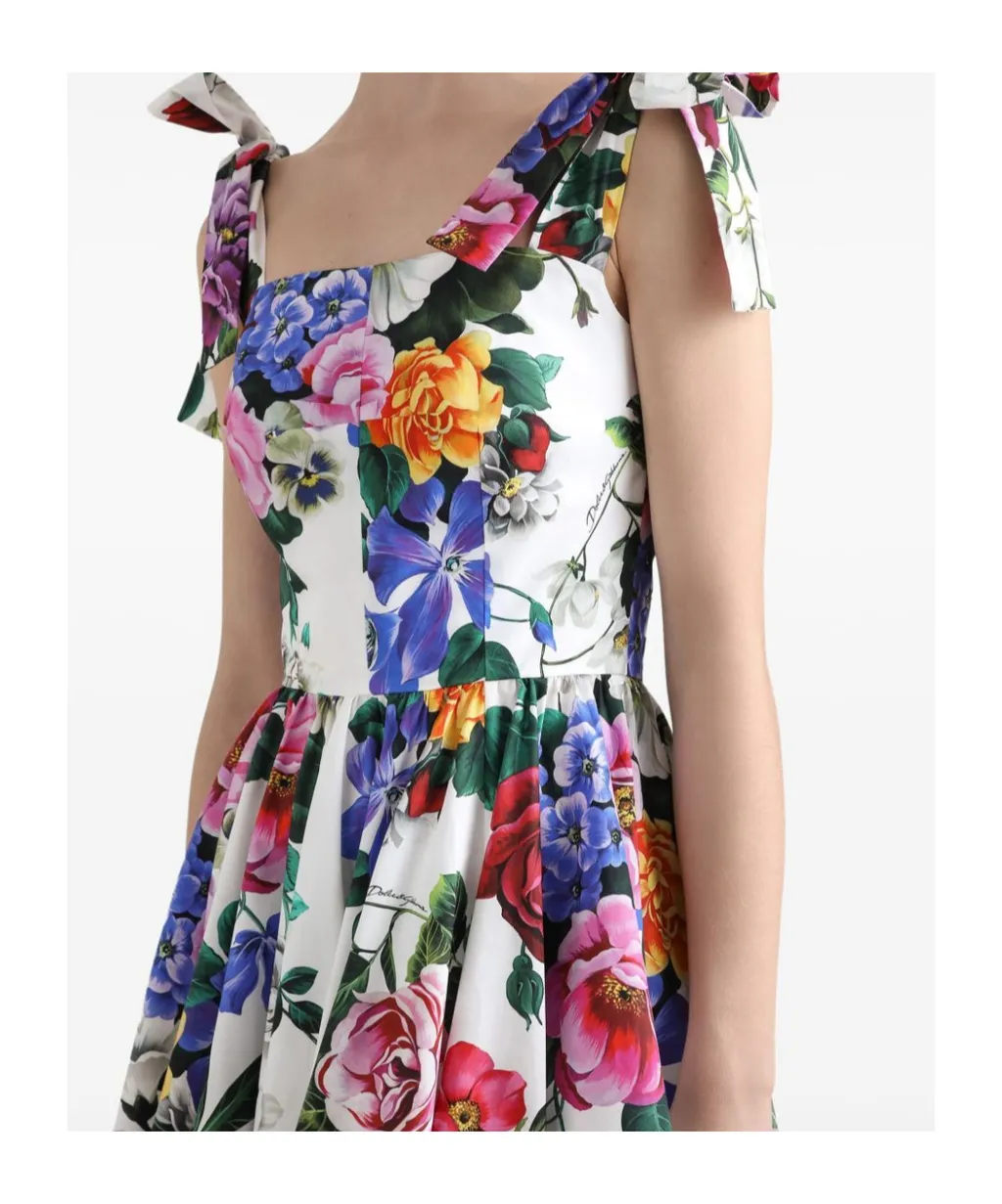 Floral Printed Sleeveless Mini Dress