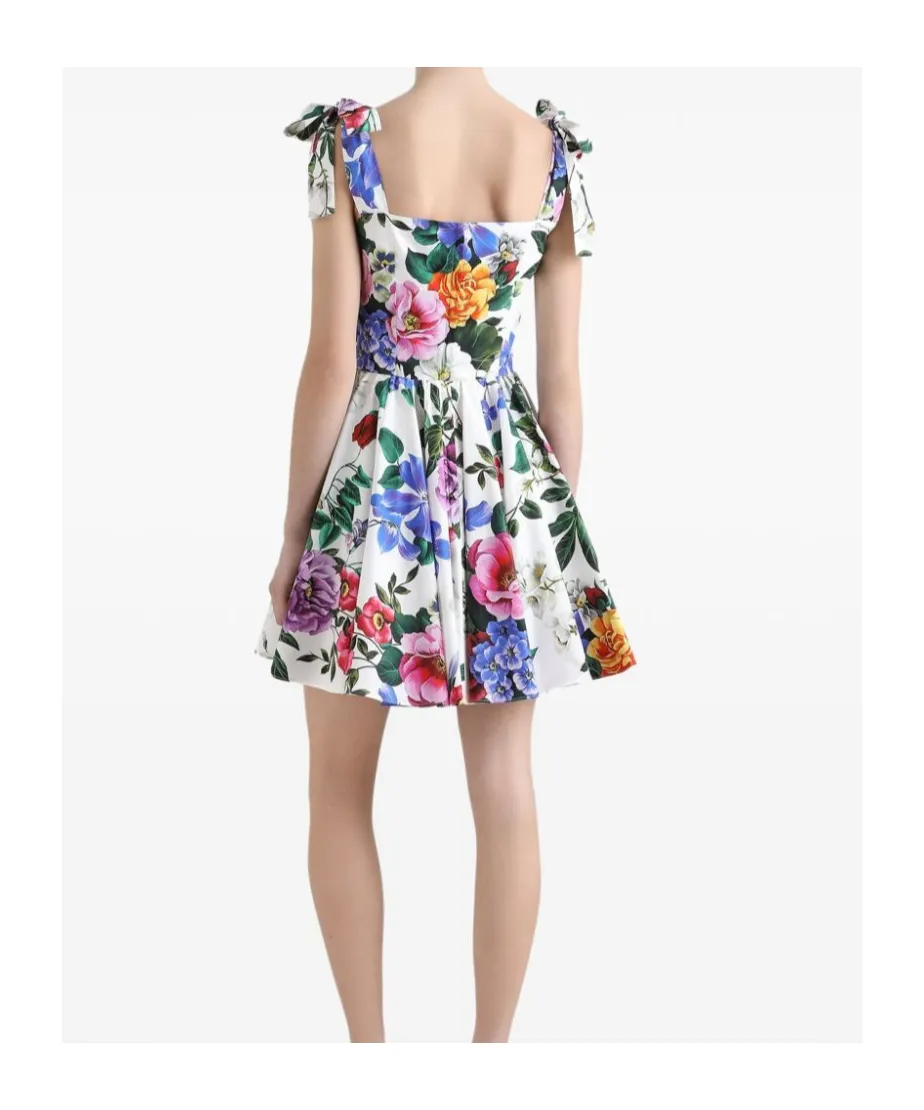 Floral Printed Sleeveless Mini Dress