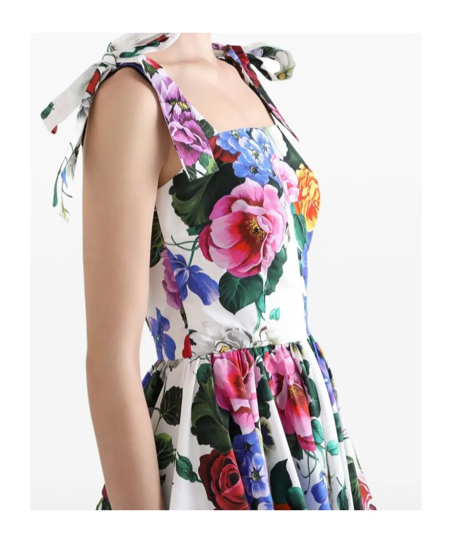 Floral Printed Sleeveless Mini Dress