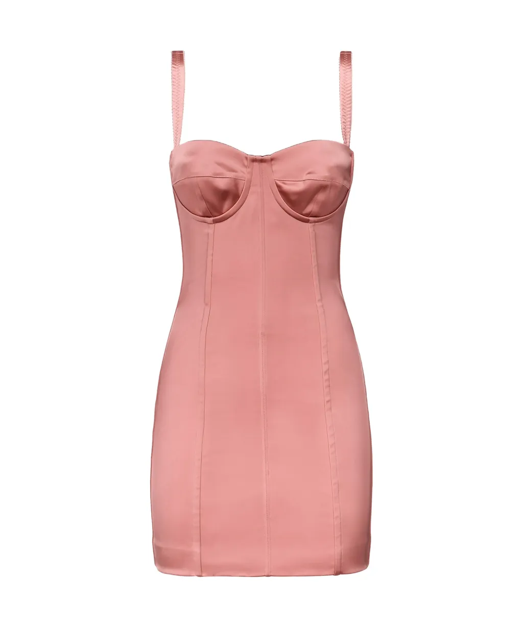 Kim Number-Patch Sleeveless Mini Dress