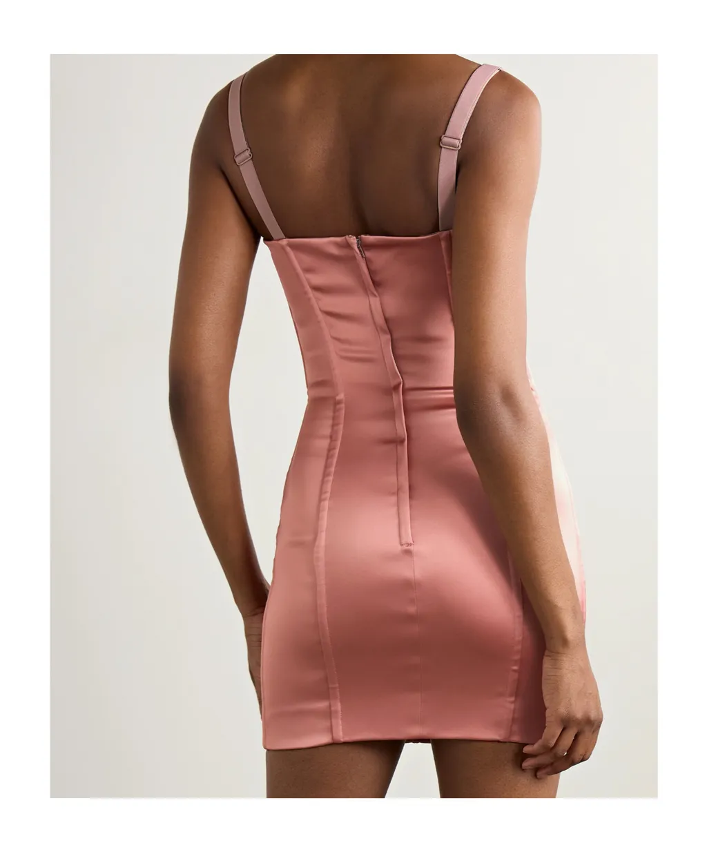 Kim Number-Patch Sleeveless Mini Dress