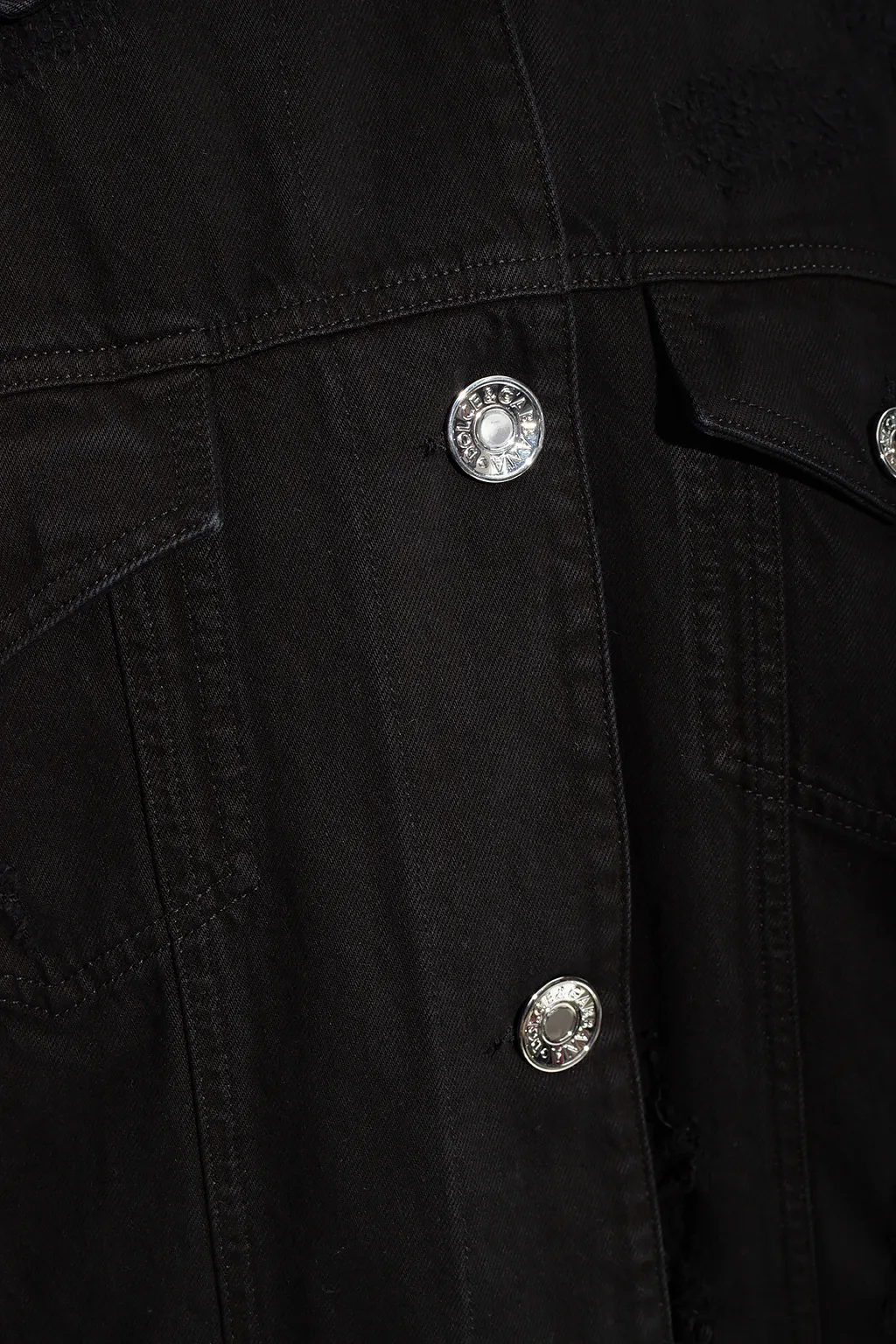 X Kim Distressed Denim Jacket