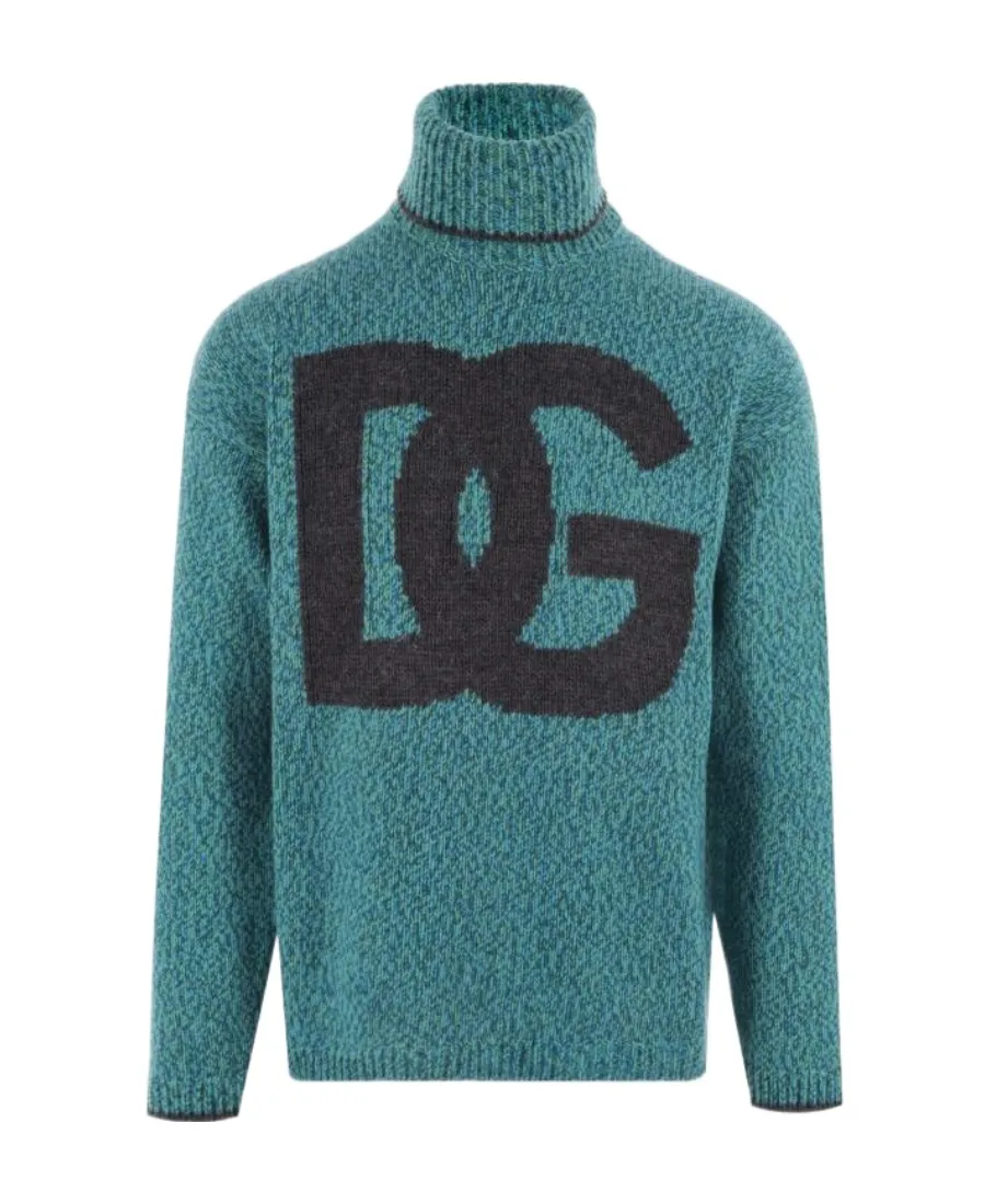 Roll-Neck Knitted Jumper