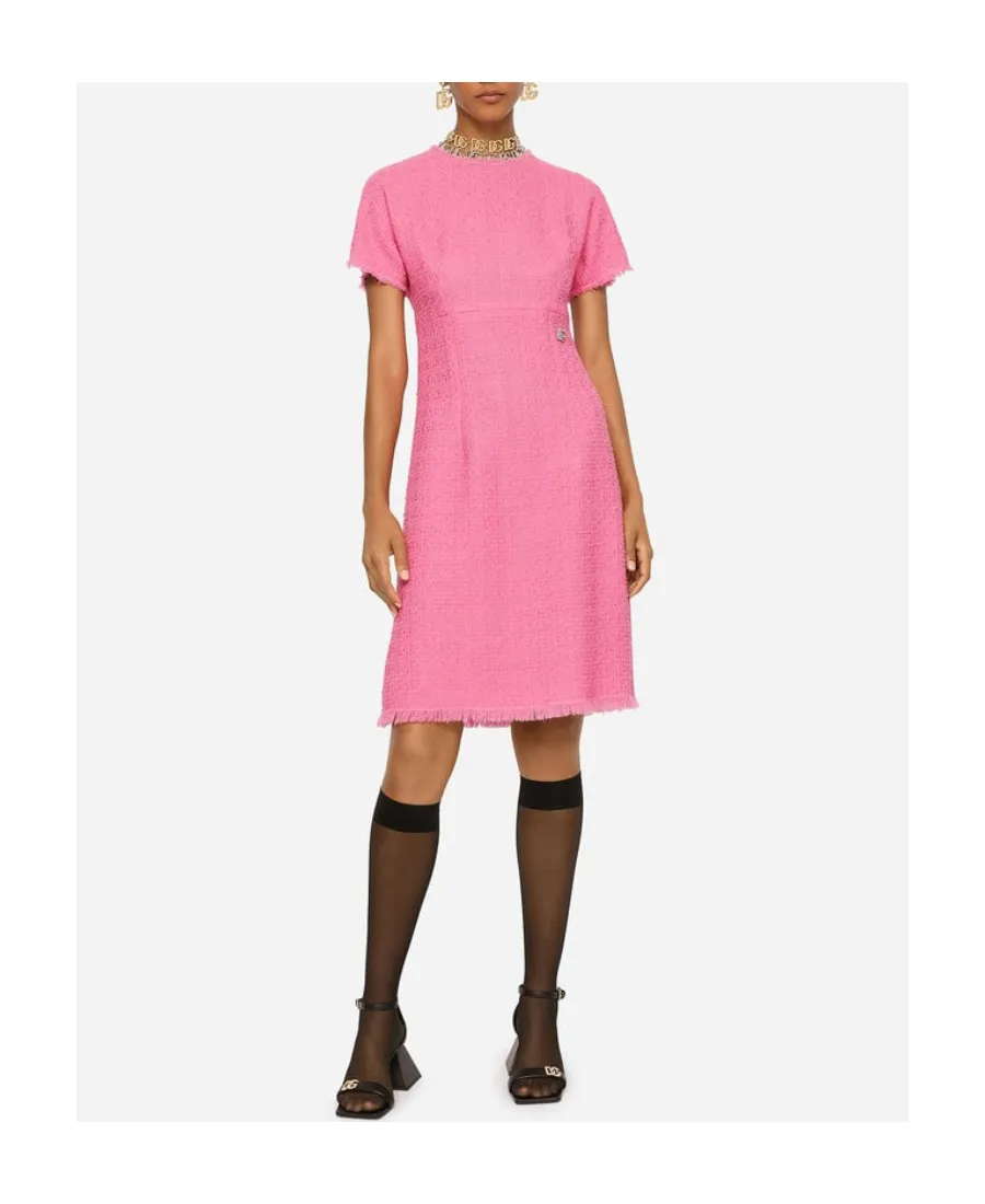 Tweed Crewneck Mini Dress