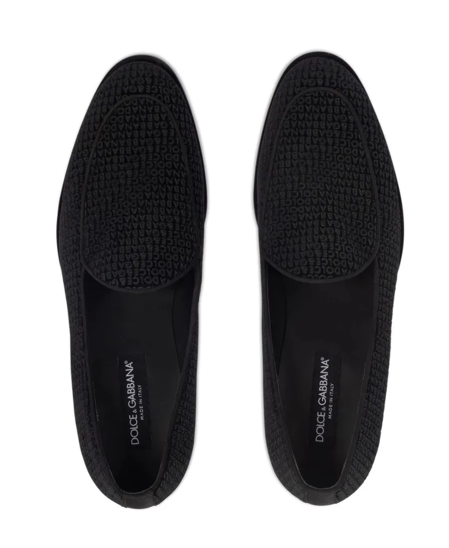 All-Over Logo-Printed Loafers