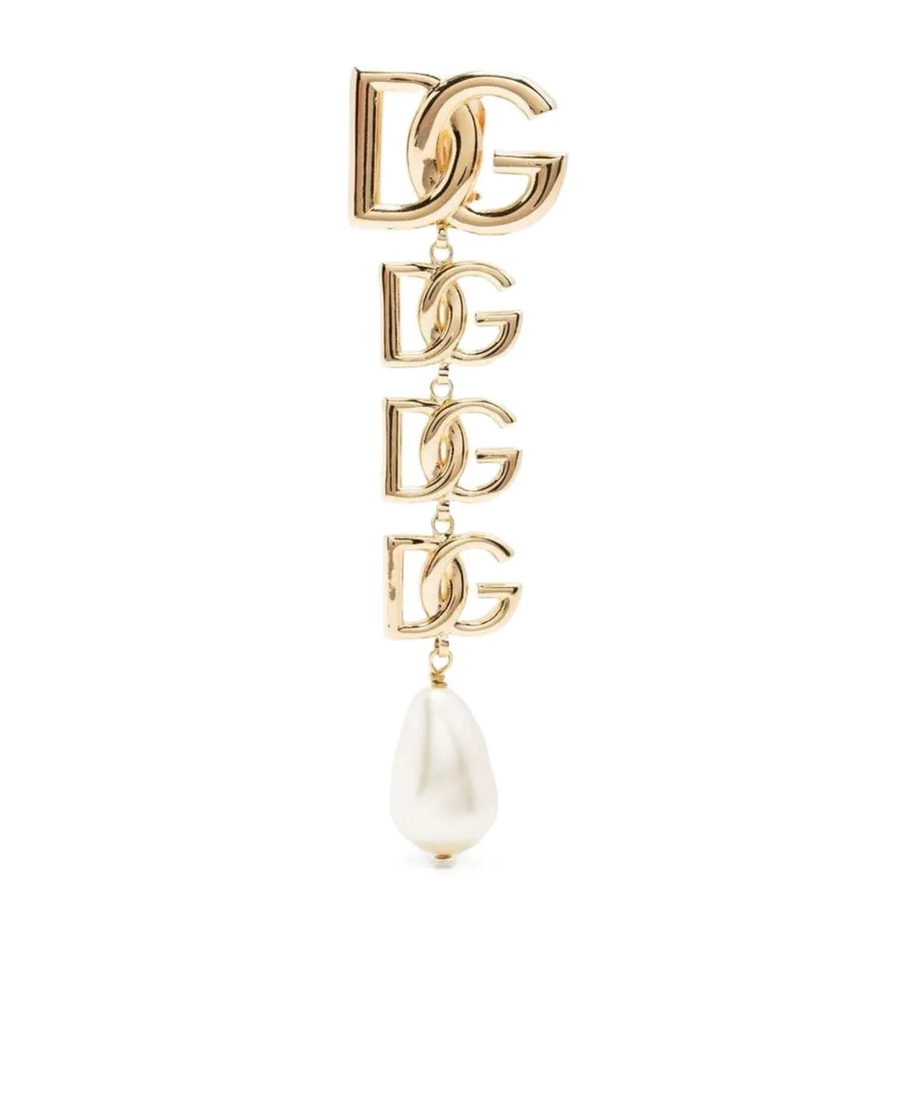 Multiple Logo Drop Earrings