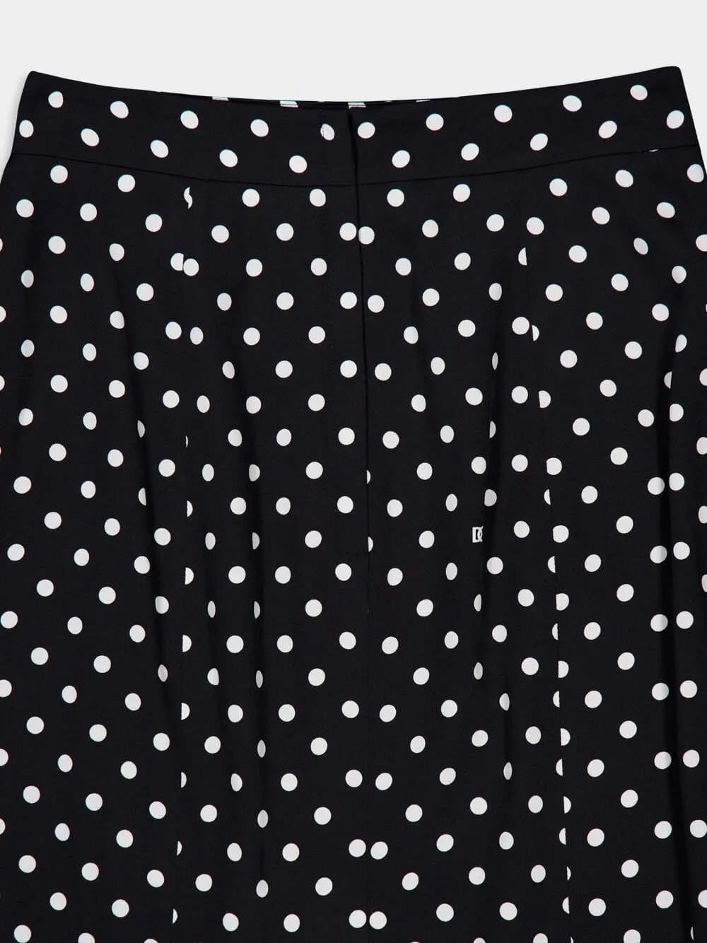 Polka Dot Printed Pencil Skirt