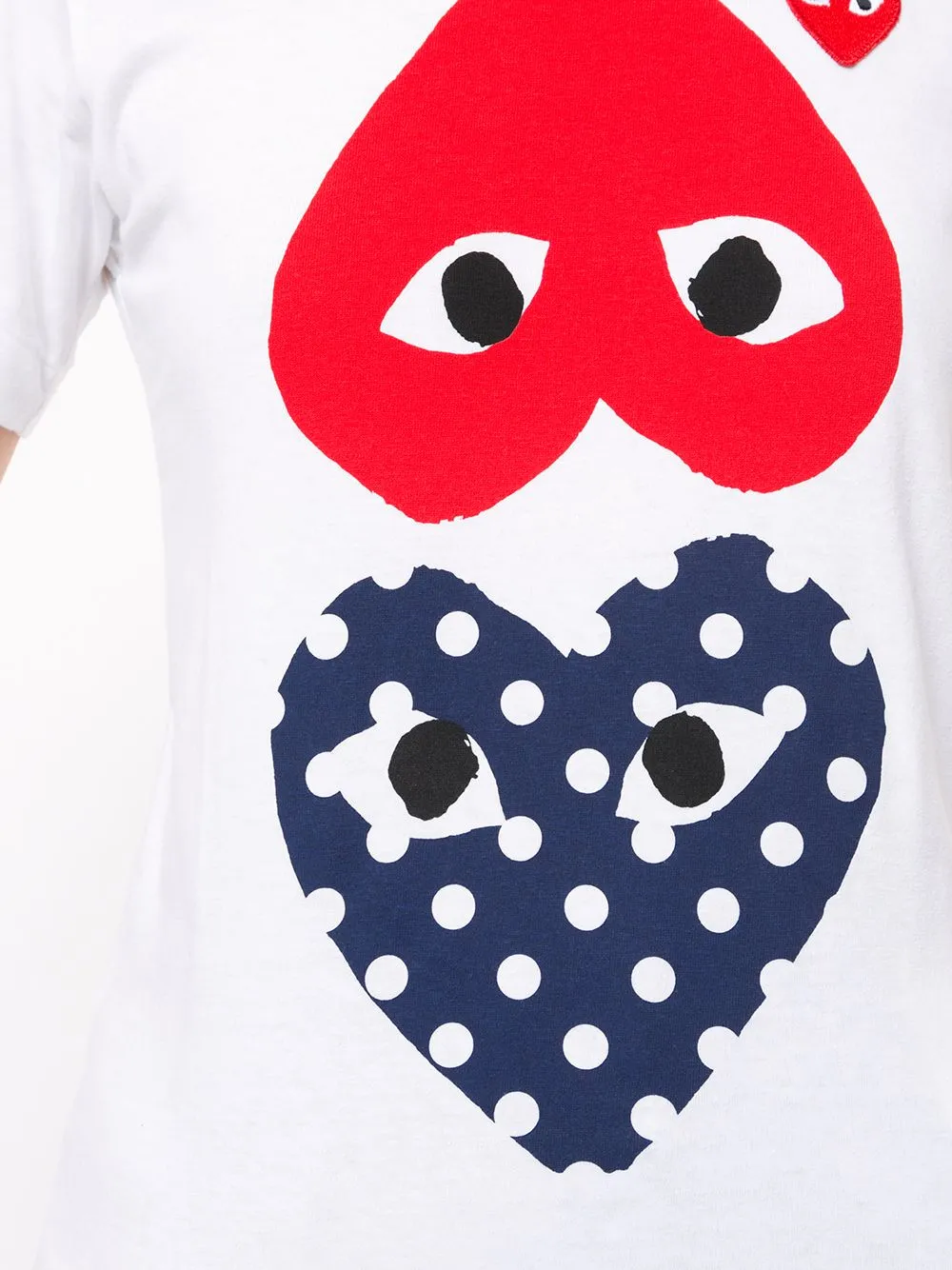 Heart-Print Crew Neck T-Shirt