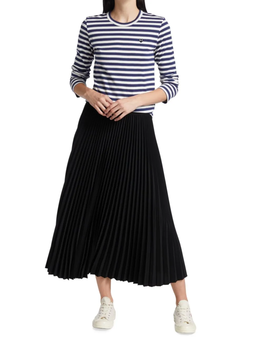 Love Decal Striped T-Shirt