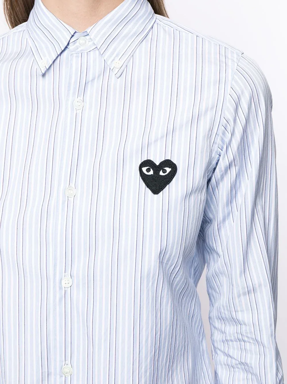 Stripe Print Button-Down Shirt