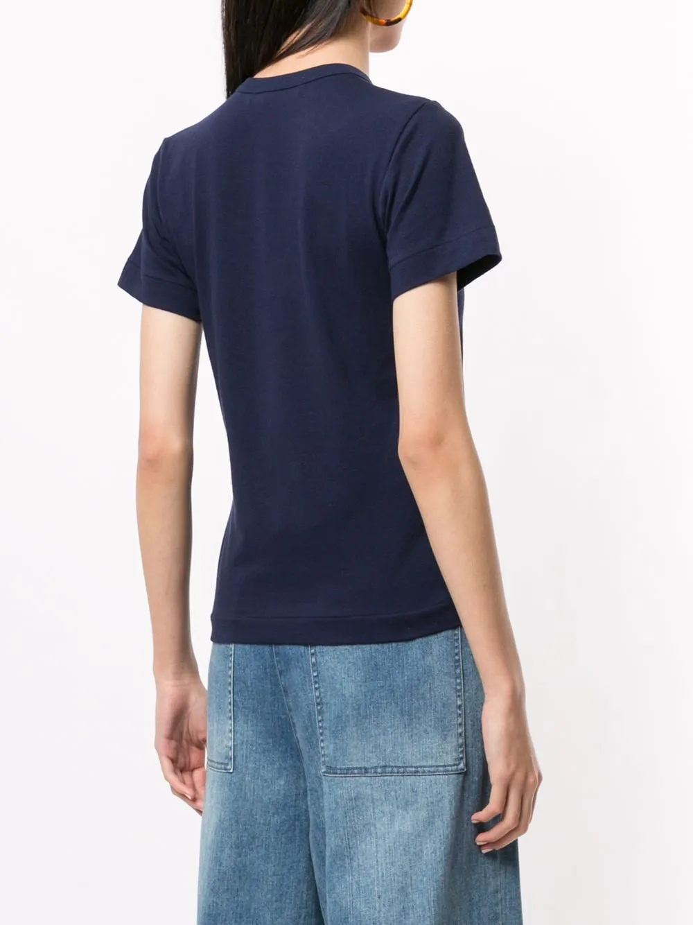 Logo Embroidered Crew Neck T-Shirt