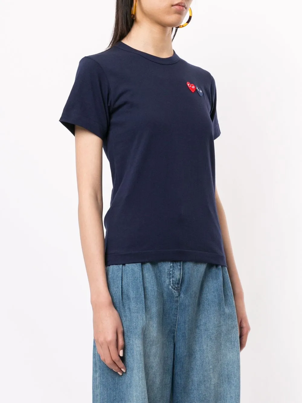 Logo Embroidered Crew Neck T-Shirt