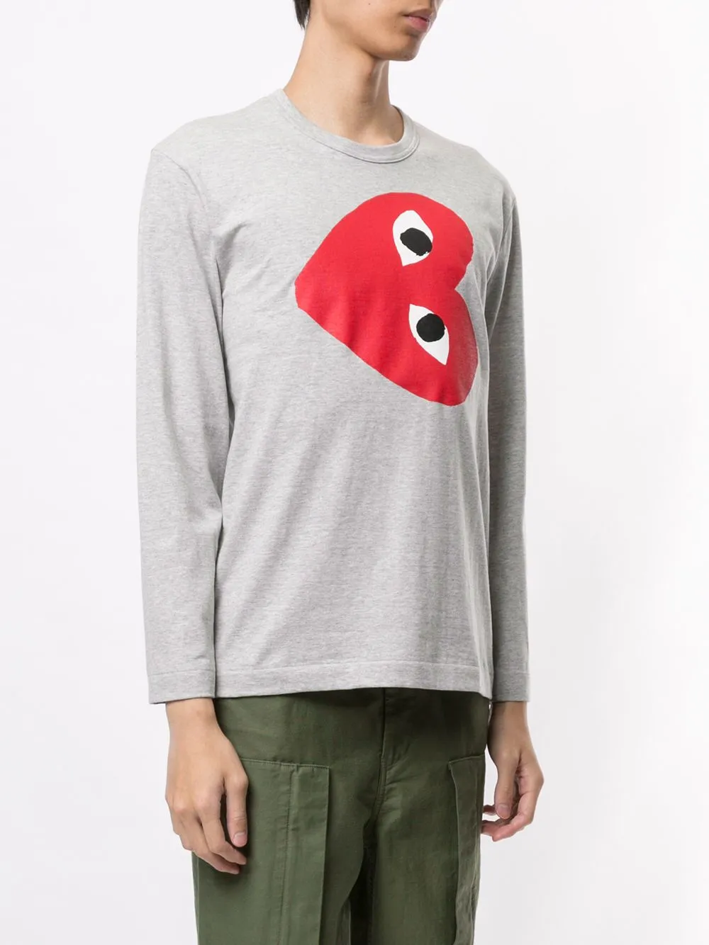 Sideways Heart Print T-Shirt