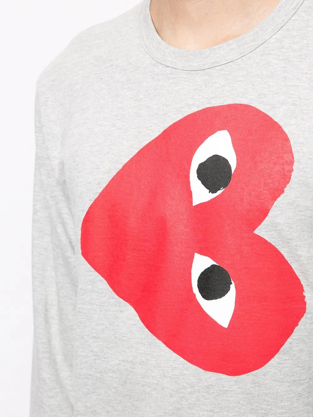 Sideways Heart Print T-Shirt