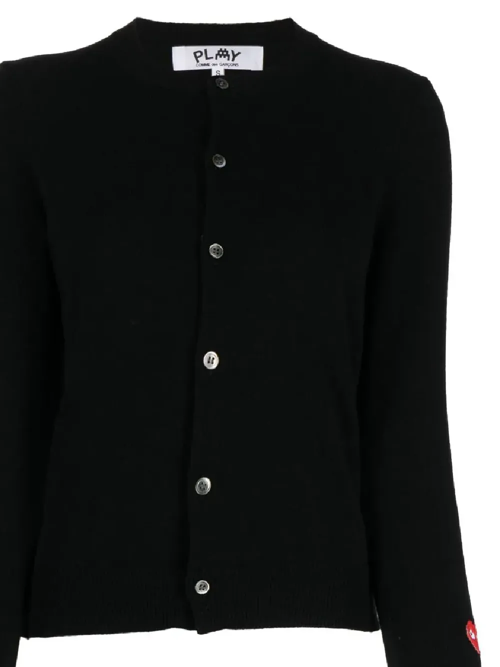 Pixelated-Appliqué Cardigan