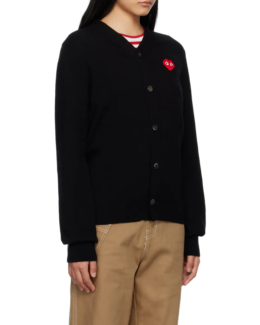 Logo Patch Buttoned Cardigan