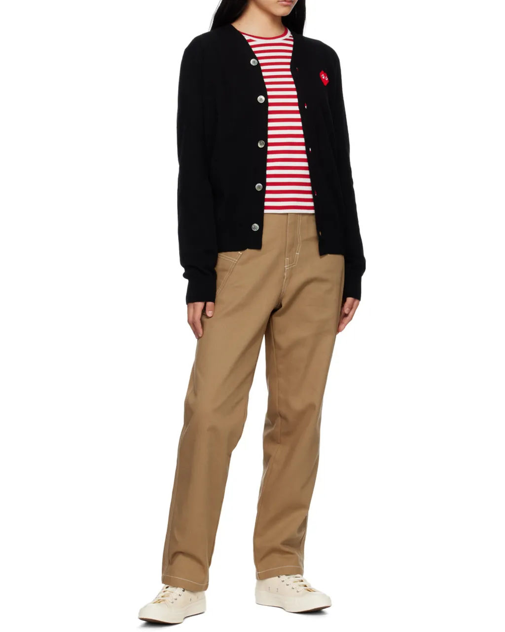 Logo Patch Buttoned Cardigan