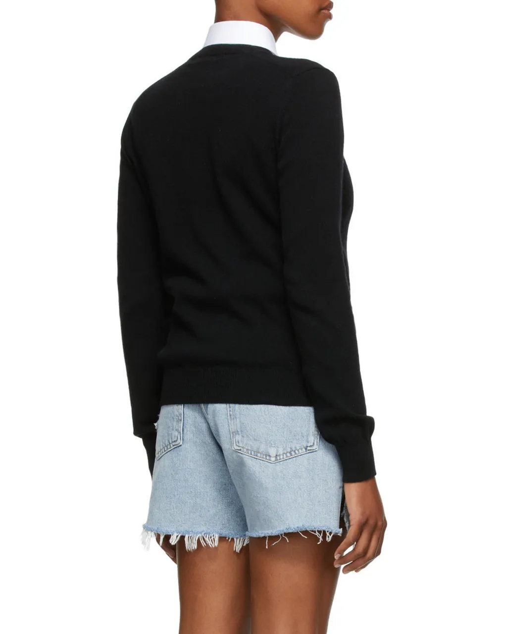 Heart-Patch Knit Cardigan