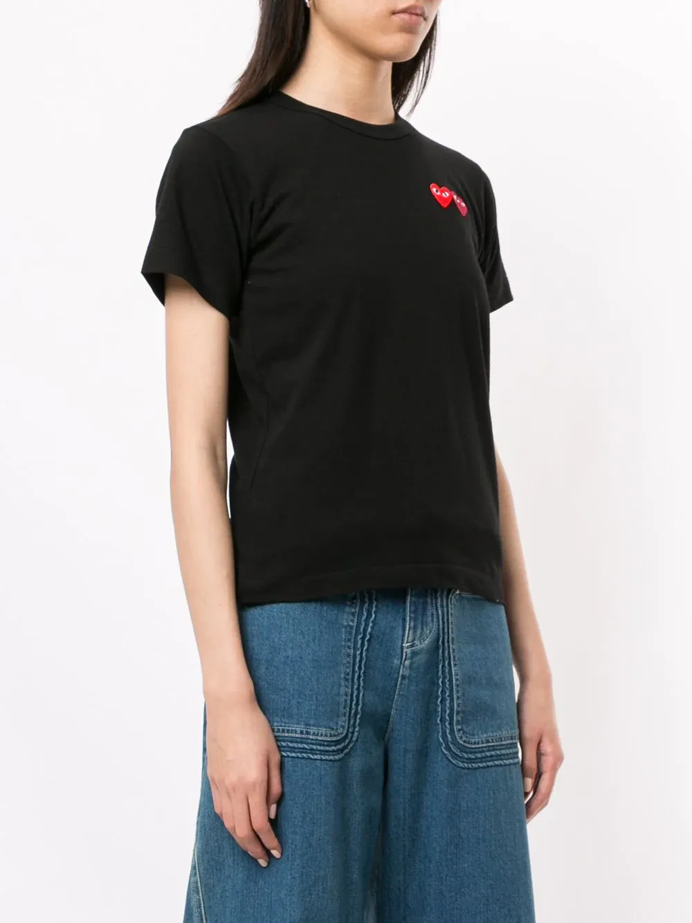 Logo Embroidered Crew Neck T-Shirt