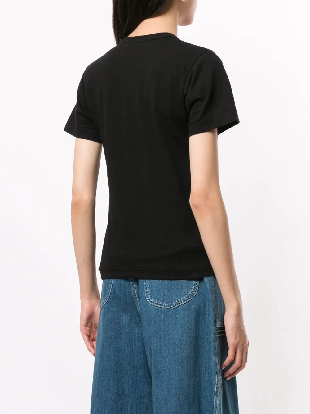 Logo Embroidered Crew Neck T-Shirt