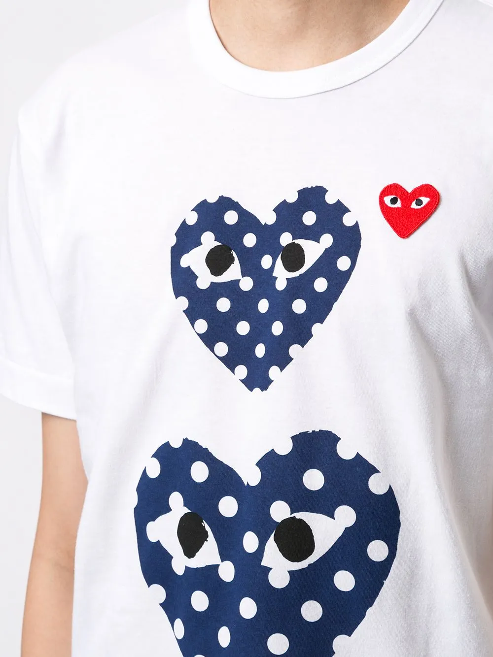 Heart Print Crew Neck T-Shirt