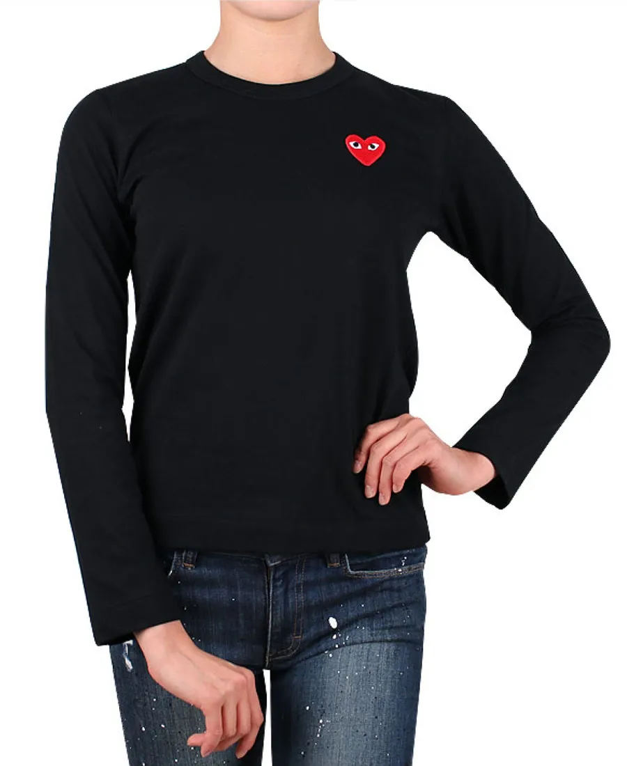Heart Patch Crewneck Jumper