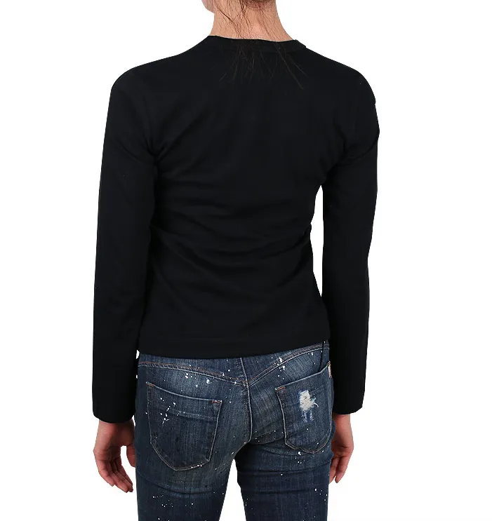 Heart Patch Crewneck Jumper