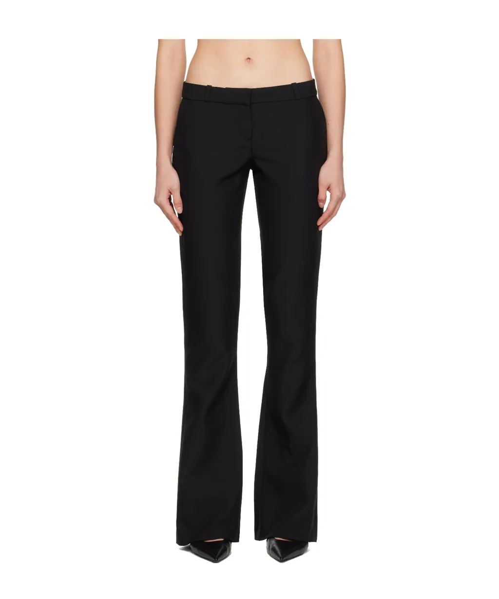 Rear-Pocket Flared Trousers