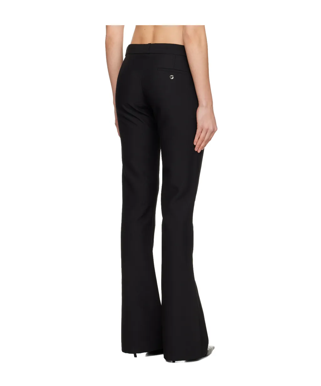 Rear-Pocket Flared Trousers