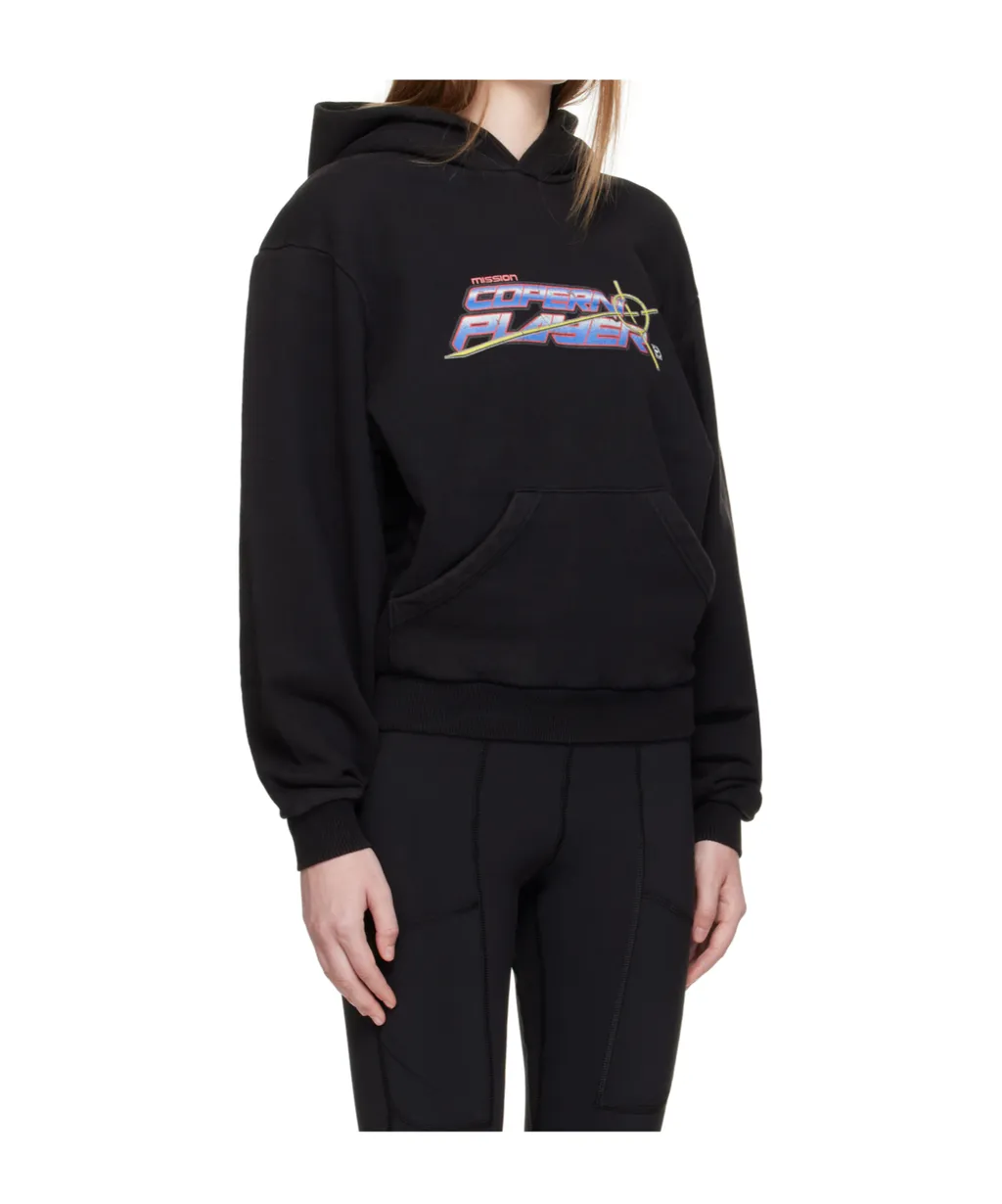 Long Sleeve Logo Print Hoodie