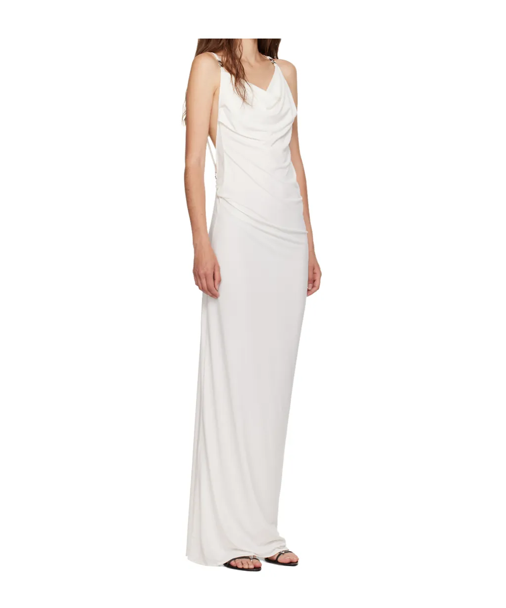 Cowl-Neck Strap Dress