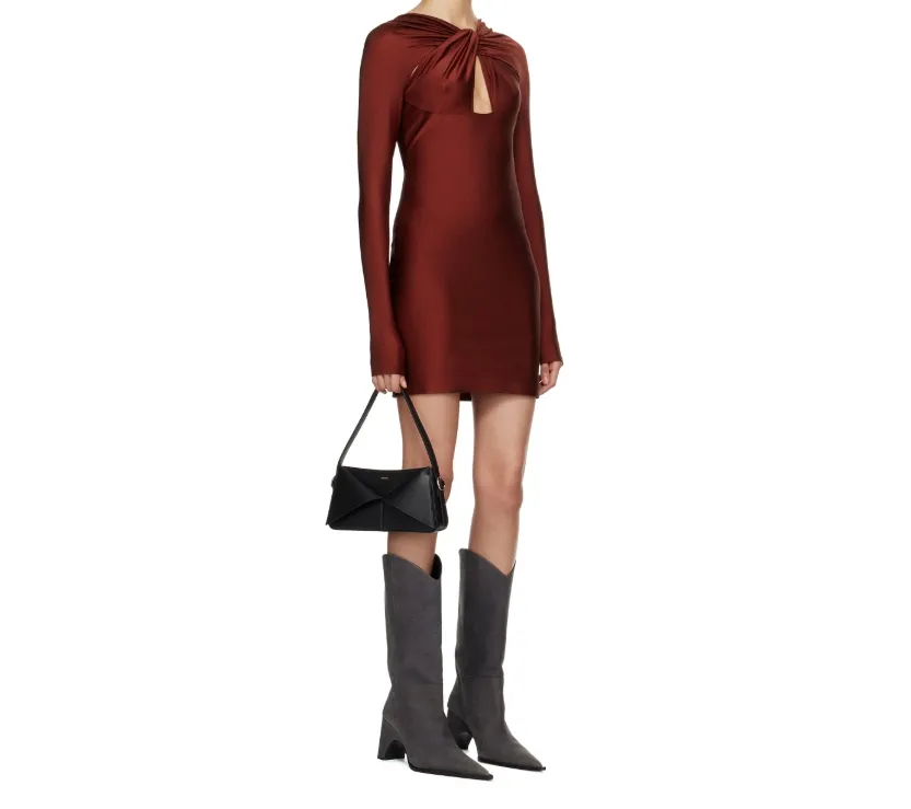 Twisted Cut-Out Mini Dress