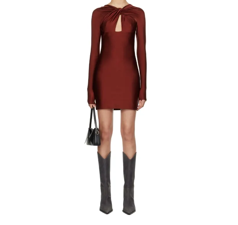 Twisted Cut-Out Mini Dress