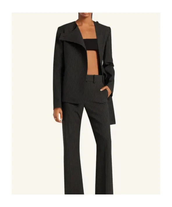 Buckle Pinstripes Jacket