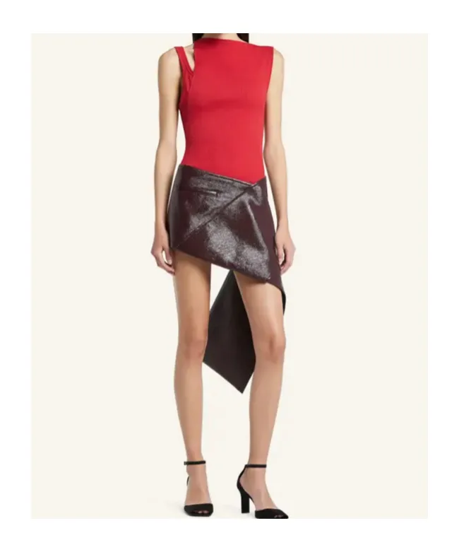 Oblique 90's Rib Top