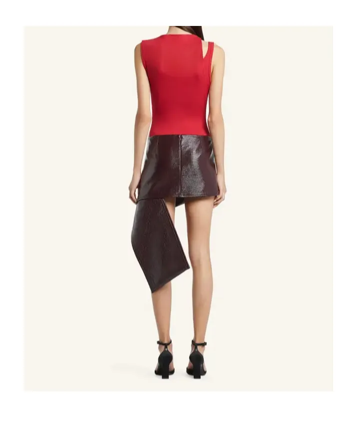 Oblique 90's Rib Top