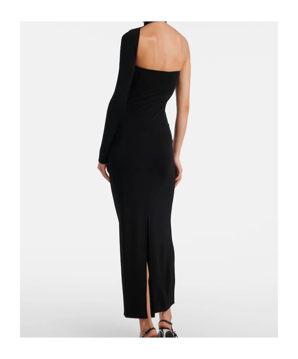 One-Shoulder Crepe Dress