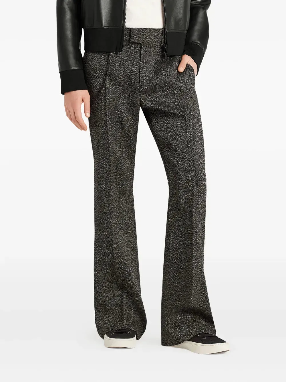 Strap-Detail Trousers