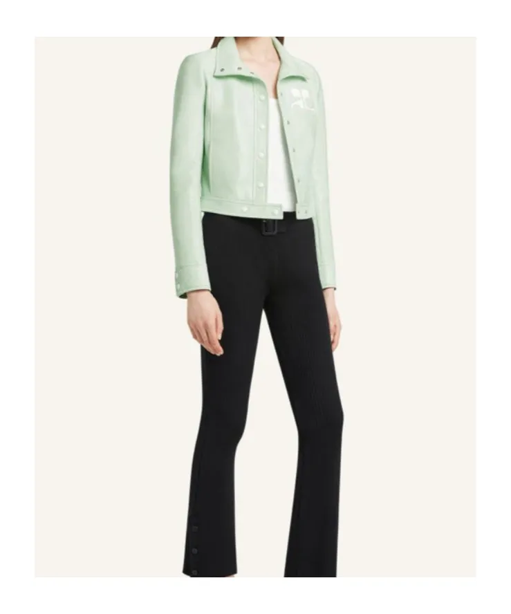 Reedition Vinyl Buttoned Collar Jacket