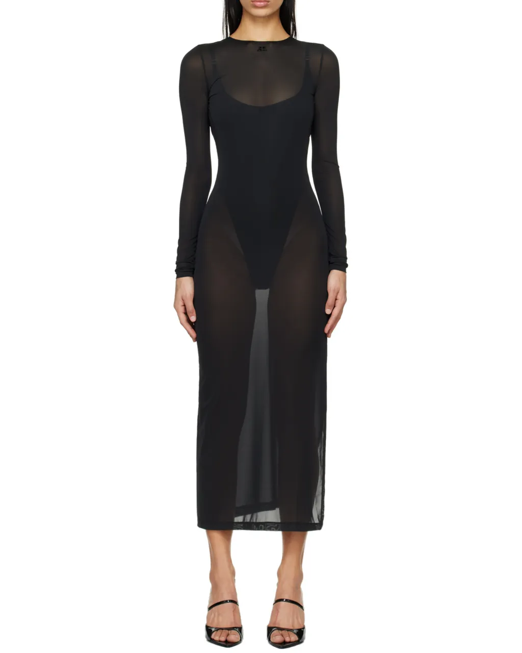 Tube Backless Long-Sleeved Dress
